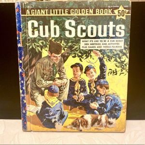 Vintage 1959 Giant Little Golden Book ‘Cub Scouts’ First Edition